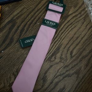 Ralph Lauren boys pink tie 100% silk